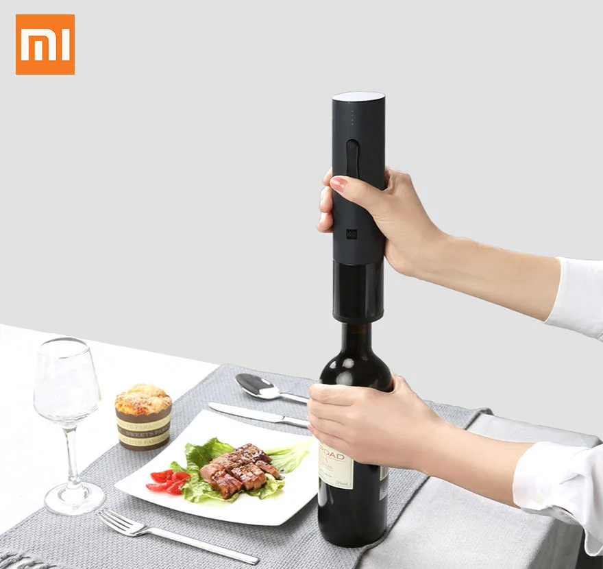 Xiaomi Huohou Automatic Red Wine Bottle Opener Electric Corkscrew Foil