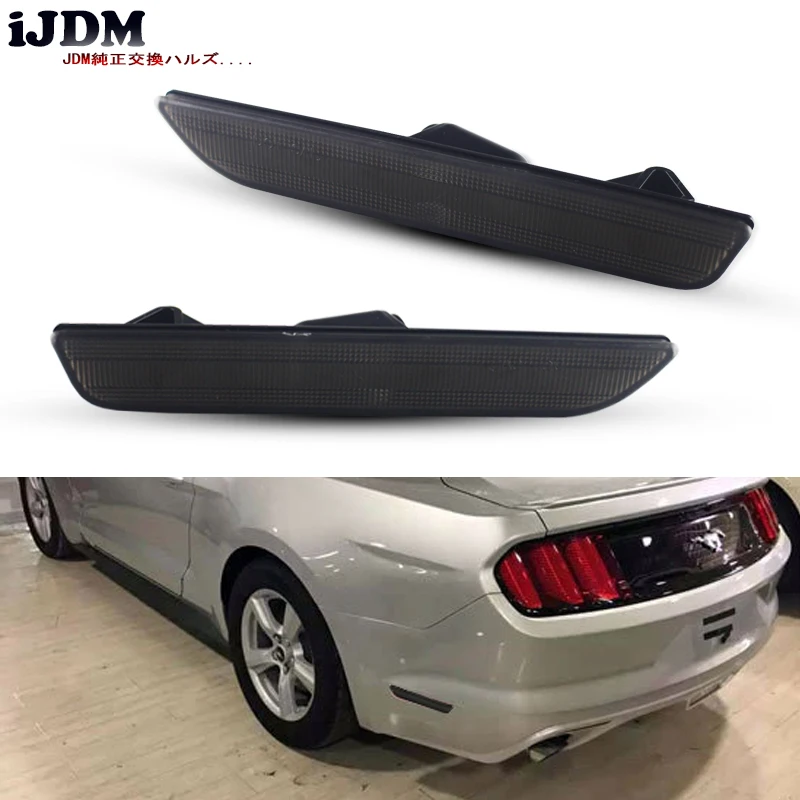 IJDM дымчатые линзы для автомобиля ford Mustang задние боковые габаритные огни 2010 2017 Ford