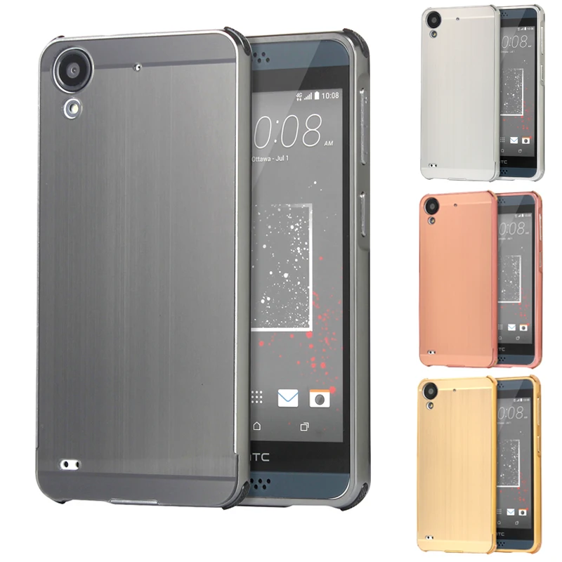 

For HTC Desire 630 Ca Brushed mirror Back Cover Case for HTC 626 Plating Aluminum Metal Frame for HTC Desire 628 530 Case 5.0''