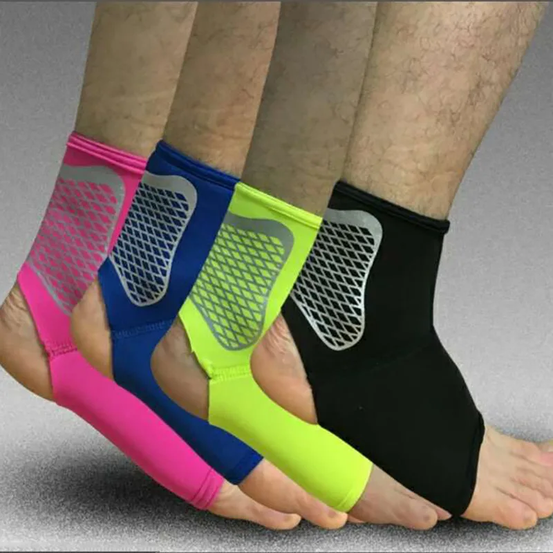 1PCS Sports Ankle Support Ankle Pads Elastic Brace Guard Foot Ankles Protector Wrap for Bicycle Football Taekwondo Basketball