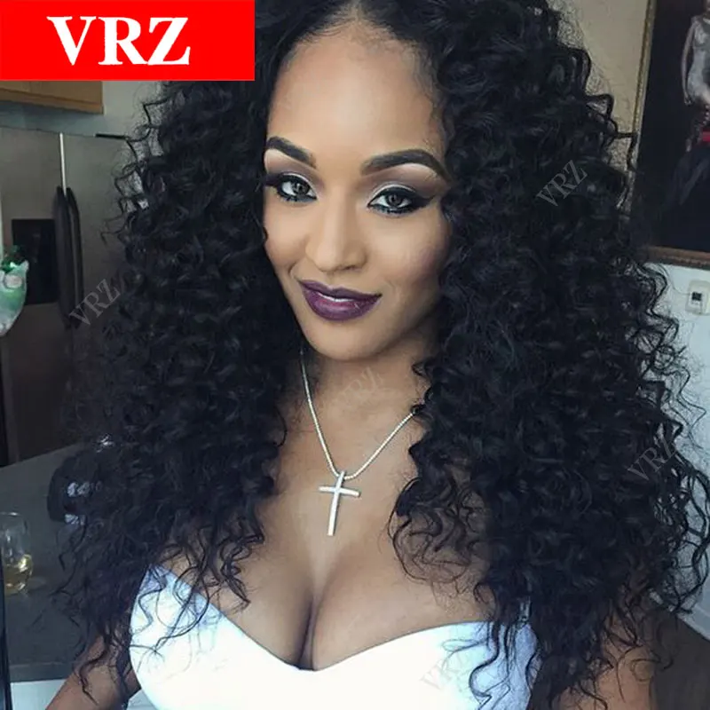 

Virgin Brazilian Deep Curly Full Lace Human Hair Wigs with Baby Hair Human Hair Lace Front Wig for Black Women