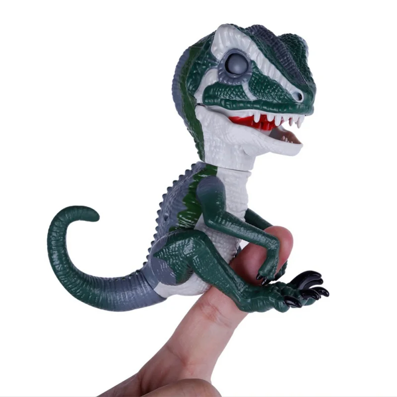 

6 Colors Interactive toys Baby Fingertip Dinosaur Smart Touch Induction electronic Pet toys Puppet dinosaur robot for Kids gifts