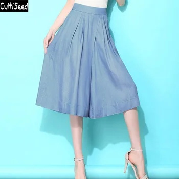 

Cultiseed Women Summer Jeans Pant 2020 New Female High Waist Wide Leg Pants Women Elegant Office Work Pant Trousers M-4XL