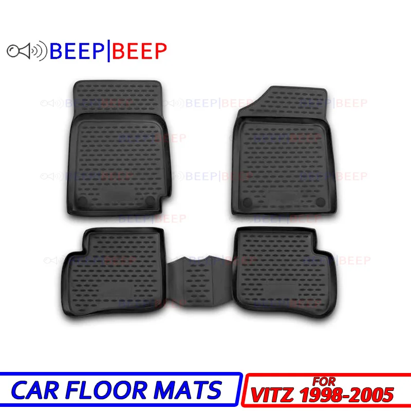 

For Toyota Vitz 1998-2005 car floor mats carpets auto floor mats waterproof dustproof skidproof car styling interior decoration