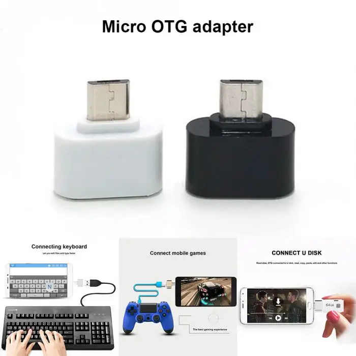 

Mini Micro USB Male to USB Female OTG Adapter Converter for Huawei Xiaomi Android Smartphone Tablet Mouse Keyboard