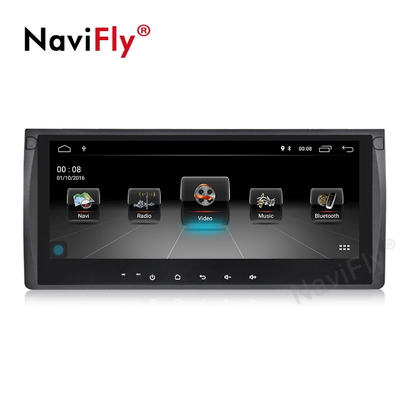 Excellent NaviFly 10.25"HD Android9.1 Car SD USB GPS cassette for BMW E53 X5 E39 Multimedia player with DVR Rear View camera CANBUS 3