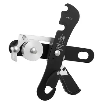 

Professional Self Locking Hand Control Descender Safe Anti-dropping Protector Stop Descender Self-braking Rock Climbing Caving