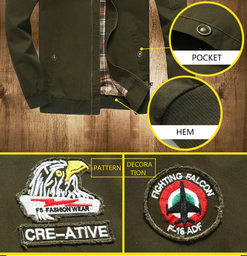 Мужская куртка в стиле милитари, повседневные пальто, осенне-зимняя хлопковая Высококачественная приталенная мужская куртка-бомбер, Мужская тактическая куртка ВВС