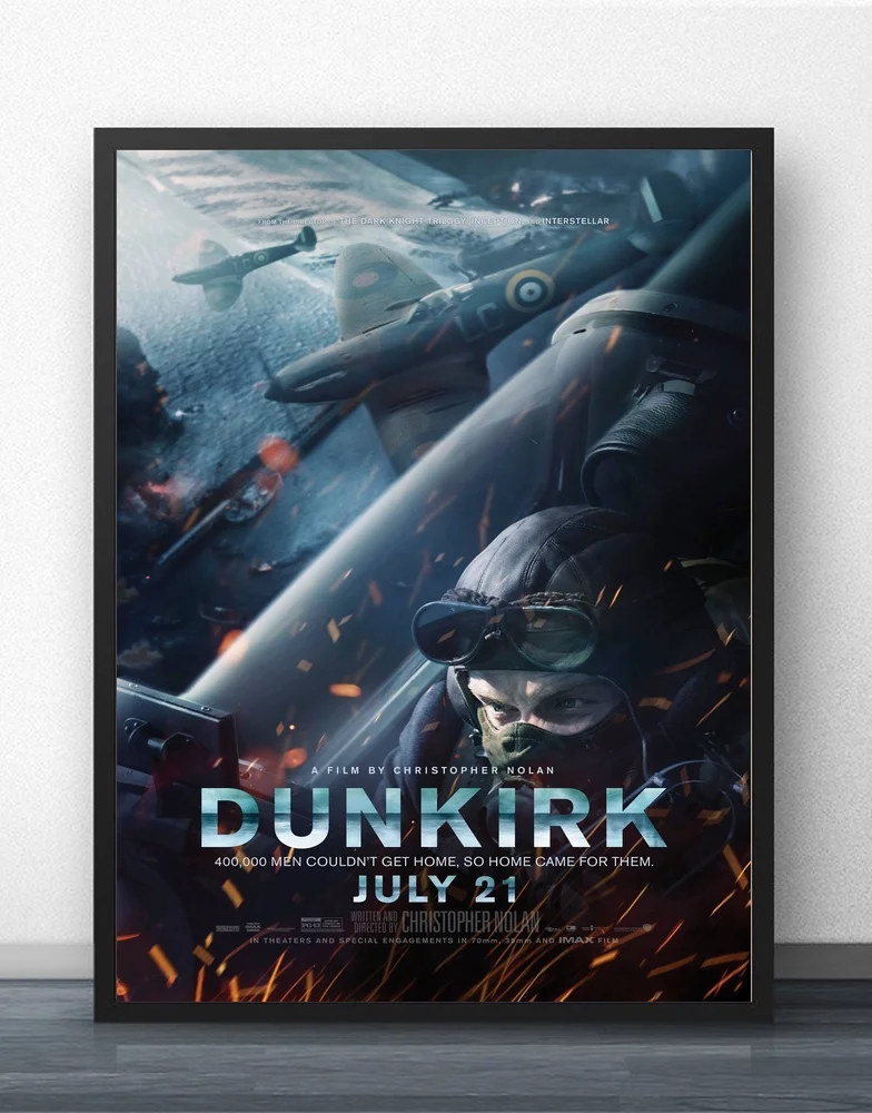 Dunkirk Christopher Nolan 2017 P Movie Wall Art Wall Decor Silk Prints Art Poster Paintings for Living Room No Frame