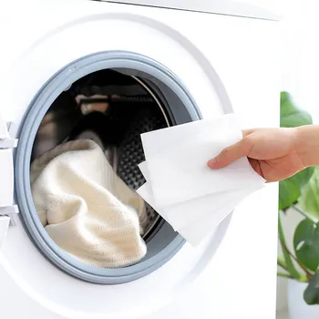 

1 Box Viscose Fiber Dyeing Cloth Washing Machine Use Mixed Dyeing Proof Color Absorption Sheet Anti Dyed Cloth Laundry Papers