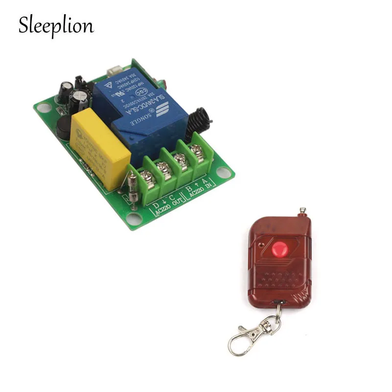 Sleeplion 30A AC 220V 1 CH Relay Wireless Remote Switch 1/2/3 Transmitter+Receiver Wireless Power ON/OFF