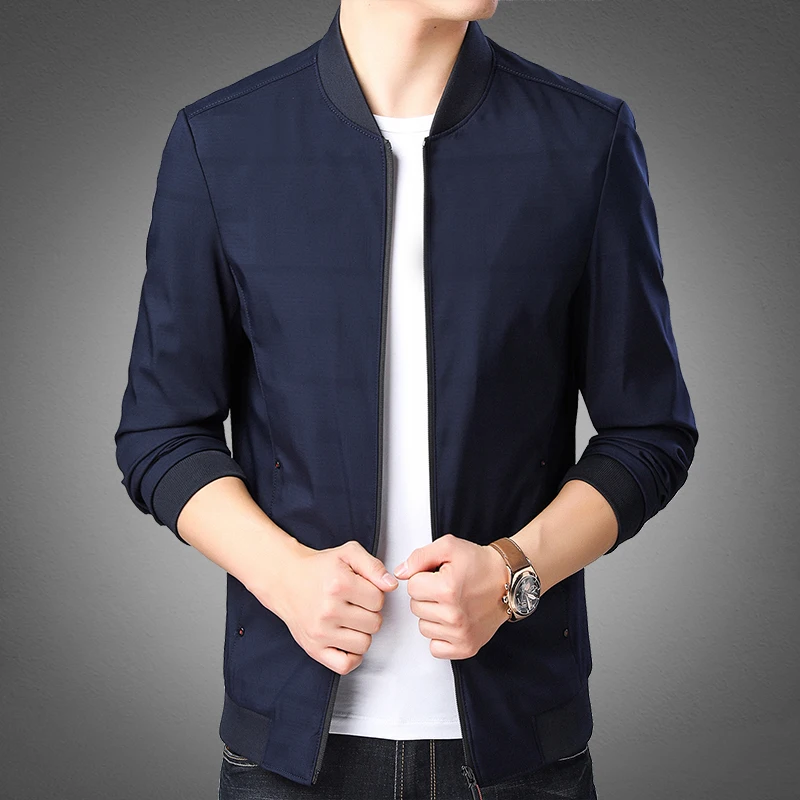 

2019 Autumn New Fashion Wind Breaker Jackets For Men Top Grade Streetwear Trend Overcoat Korean Casual Coat Mens Clothing