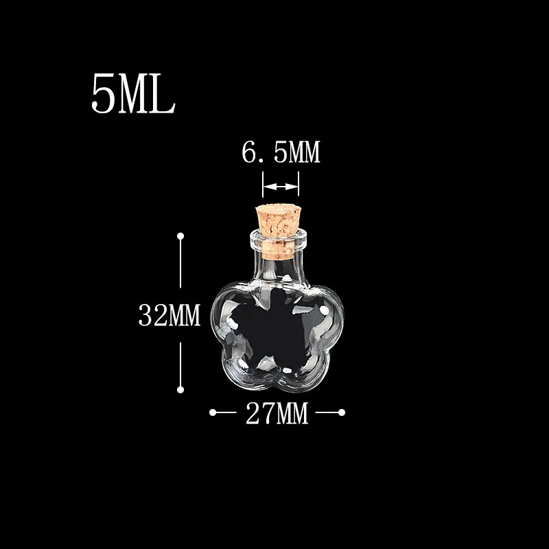 Мини Стекло Бутылочки пробками небольшой DIY Бутылочки милые банки Рождество свадебные подарки флаконы пустой Бутылочки 100 шт