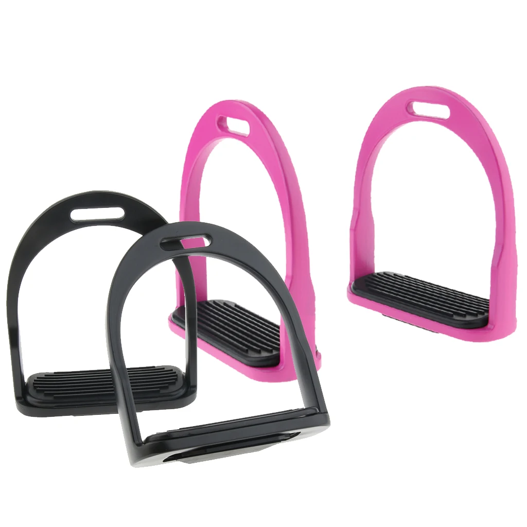 2019 2 Pairs Horse Saddle Aluminum Western Stirrups Tread Tack Men Women Riding Horse Riding Stirrups Body Protectors
