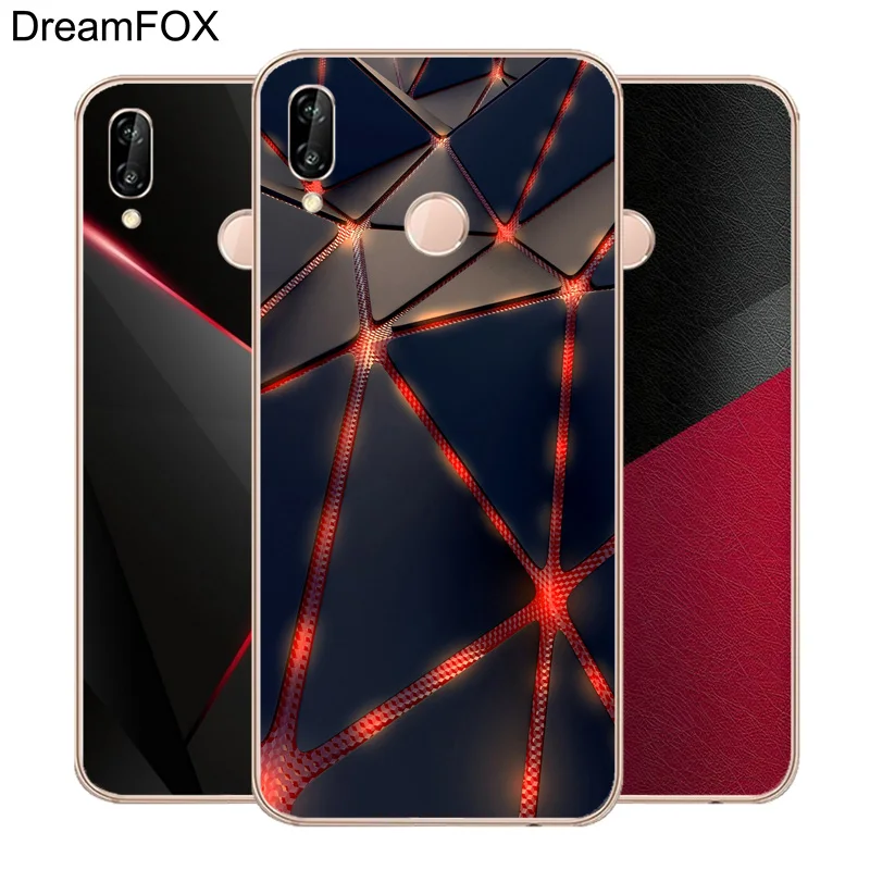 DREAMFOX M067 черный светильник темные фигурки Мягкий ТПУ силиконовый чехол для huawei Honor