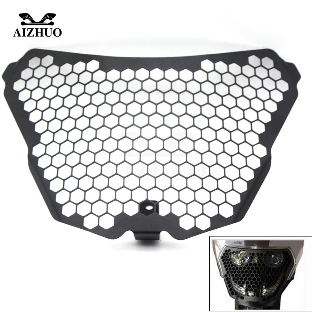 For KTM RC125 RC200 RC 200 390 DUKE 125 200 390 Motorcycle Headlight Guard Protector cover grill Stainless Steel 2014 2015 2016