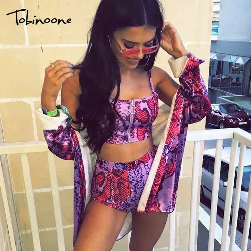 

Tobinoone Sexy Slash Neck Bodysuit Women Jumpsuit Short Two Piece Set Push Up Zipper Bodycon Women Rompers Casual Beach Overalls