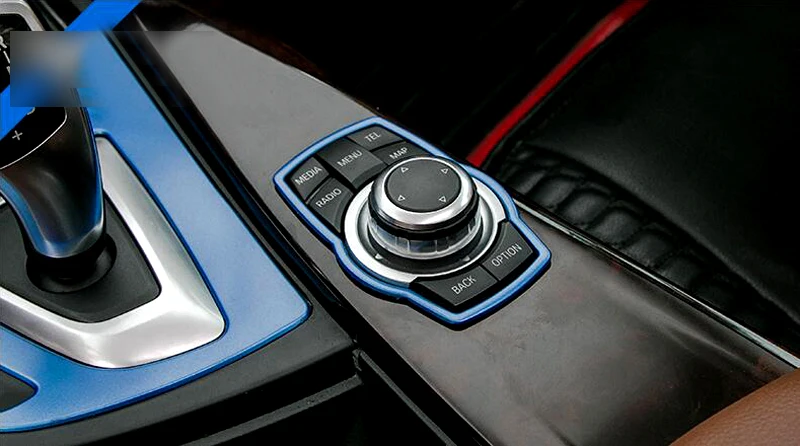 

1 PCS Interior Center Console Media Rotating Button Ring Frame Cover Trim For BMW 2 Series Active/ Gran Tourer F45 F46 2015-2018