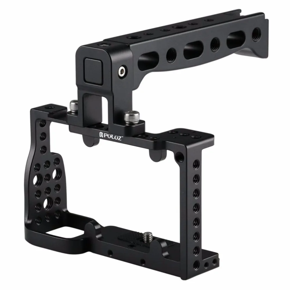 

Lightweight Aluminum Alloy PULUZ Video Camera Cage Video Movie Making Stabilizer Suitable for Sony A6300 A6000 Accessories