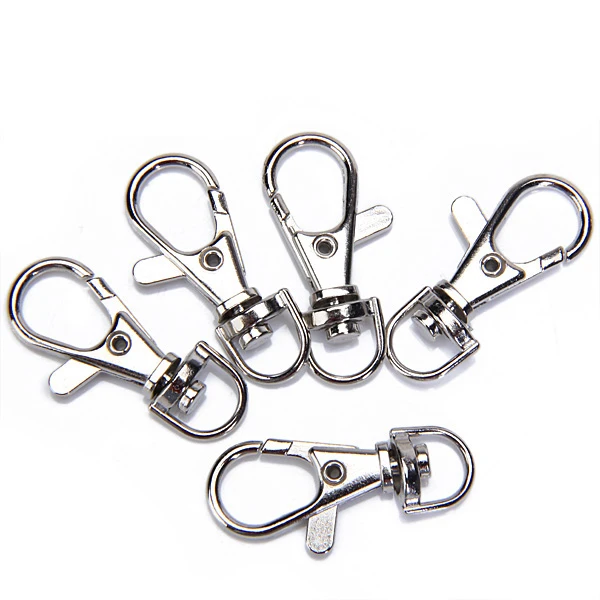 5pcs 5/16 Inch Swivel Trigger Snap Hooks for Key Chains Small Dog Leashes Hanging Crafts Silver