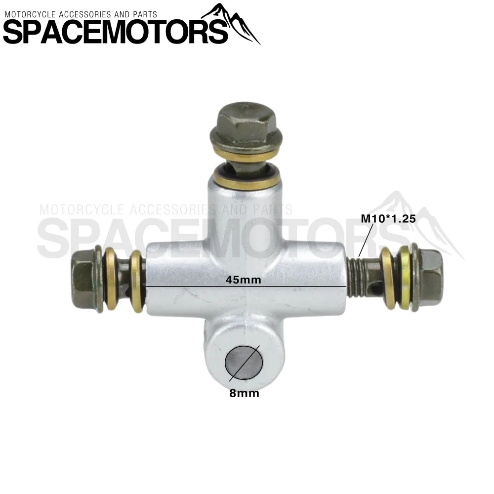 Hydraulic Brake fluid Hose Pipe Cable Tee Coupling Fitting Connector 3