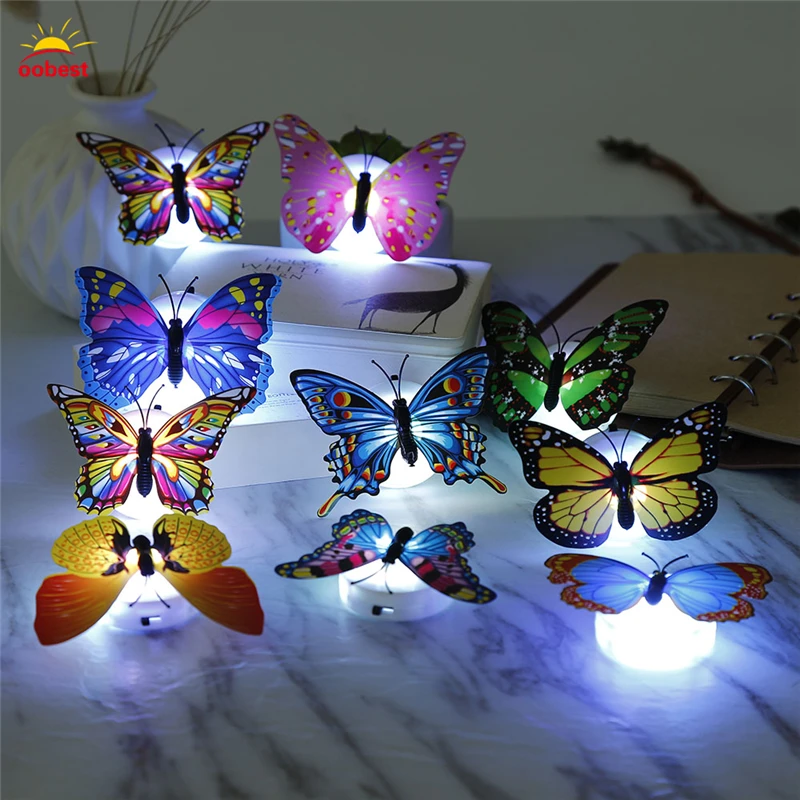 Luzes da Noite 10 pcs levou borboleta luz Formato : Animal