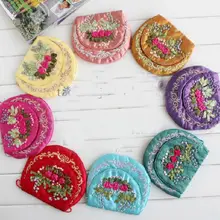 Wholesale10PC китайский шелк ручной работы с вышивкой в форме раковины сумки POUCHS