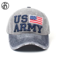 FS новые зимние мужские, женские в стиле хип-хоп бейсбольная кепка с вышитым американским флагом уличная армейская зеленая хлопковая кепка с надписью