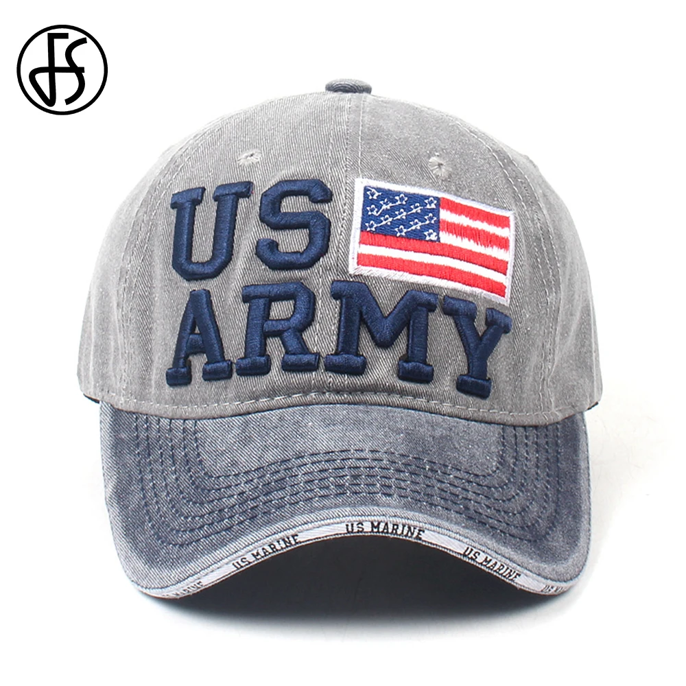 

FS New Summer Men Womens Baseball Hat Make America Great Again Streetwear Flexfit Army Green Cotton Letter Hiphop Face Cap 2019