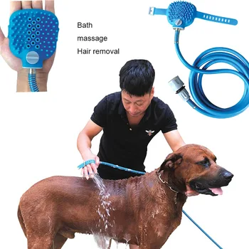 

Dog Scrubber Sprayer Pet Bath Nozzle Bathing Tool Comfortable Massager Dog Shower Tool Cleaning Washing Bath Sprayers Palm-Sized