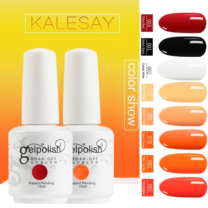 

Nail Gel Polish Color Nails Gel Soak Off 15ML UV LED Nail Polish Long Lasting Gel Lacquer Varnish Gel Lak Polish Gelpolish