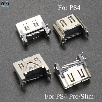 

YuXi 2pcs/lot For Sony PlayStation 4 PS4 Pro & Slim Display HDMI Socket Jack Connector For PS4 Console HDMI Port