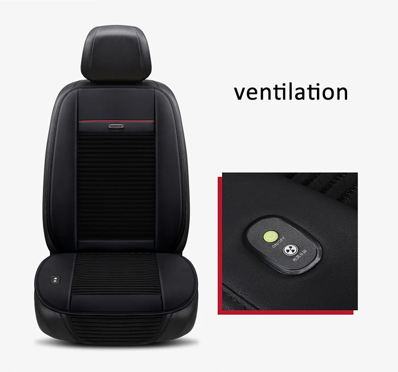 Роскошная 12 В летняя Автомобильная подушка для сиденья, воздушная подушка с вентилятором, подушка для сиденья автомобиля, охлаждающий жилет, прохладная летняя вентиляционная подушка