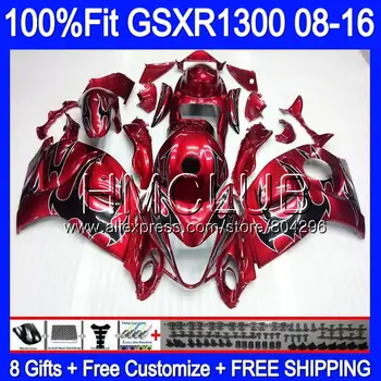 

Injection For SUZUKI Hayabusa GSXR1300 08 09 10 11 12 27HM.10 GSX-R1300 GSXR 1300 Black flames 2008 2009 2010 2011 2012 Fairing