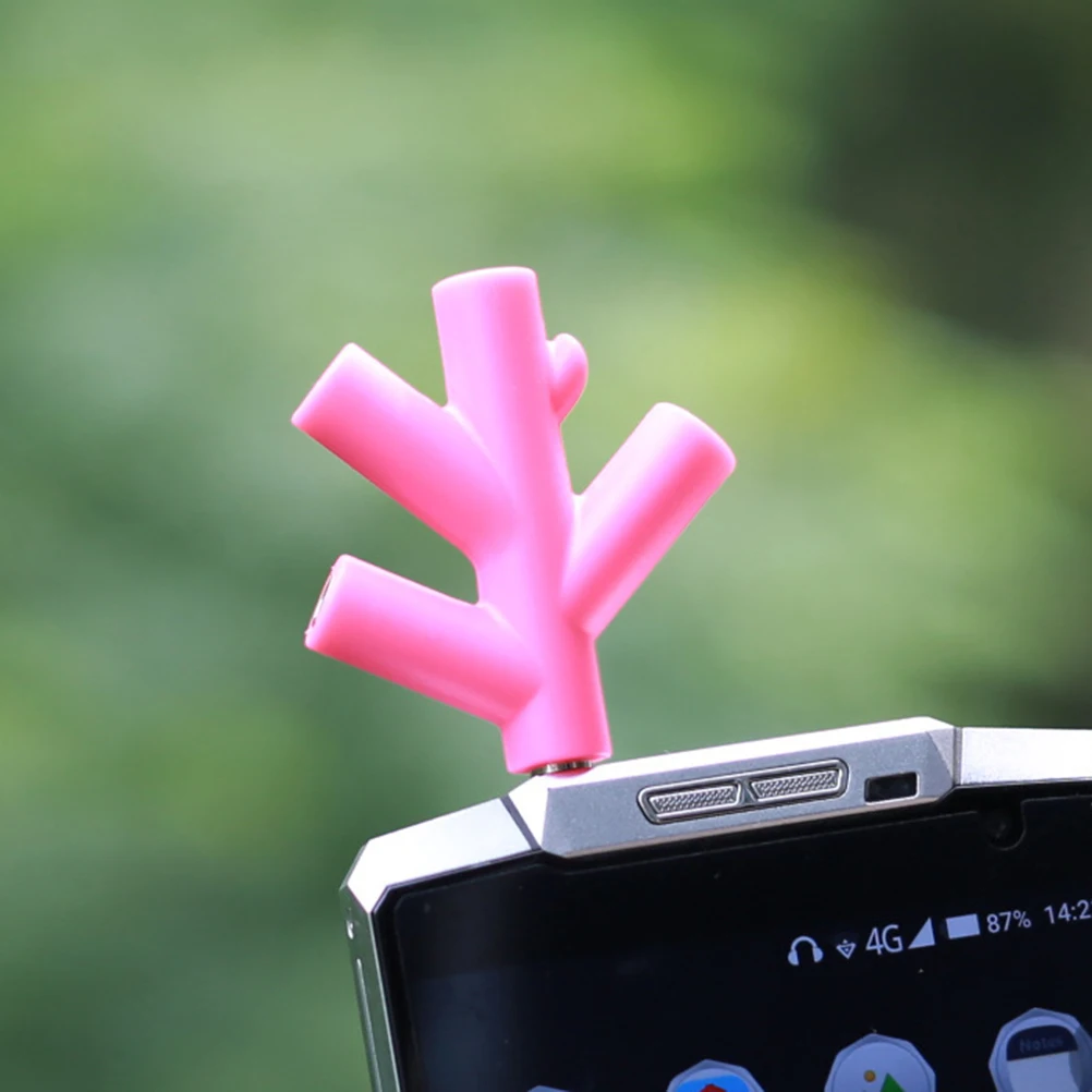 Practical 1pcs Branches Audio Splitter Earphone Headphone Cable Male To