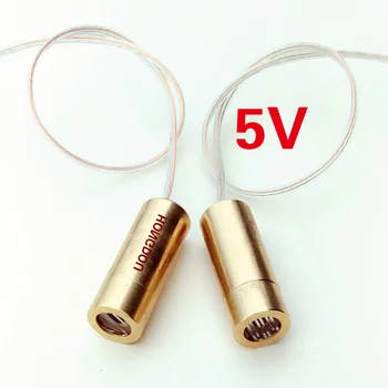 

2PCS 5V laser head Diode module Horizontal position lamp Cross point 650nM 5mW 9mmX23mm horizontal straight line laser Diode