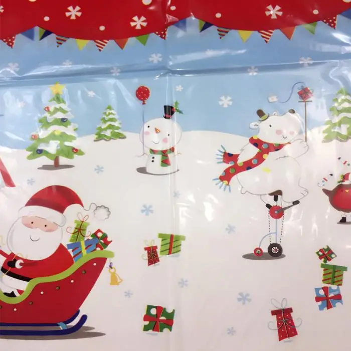 Высокий стол тканевый чехол мультфильм узор украшение для рождественской вечеринки дома банкета UEJ