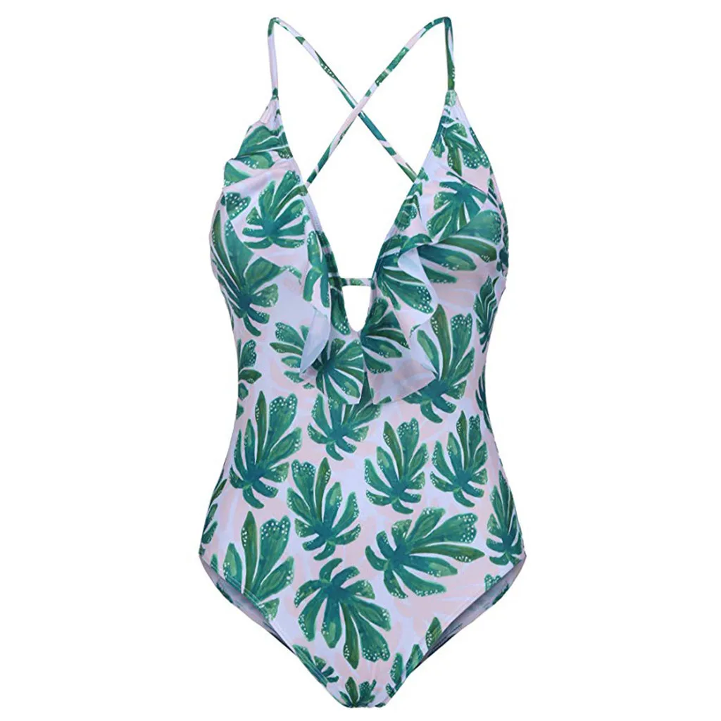 

Bikini 2019 Sexy One Piece Swimsuits for Women Slimming Monokini Swimwear Bathing Suits HalterSwi bathing suit bathers May