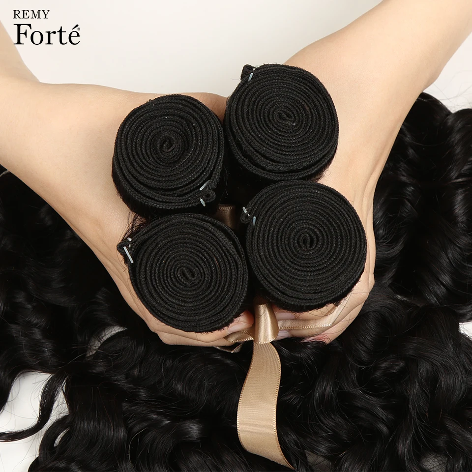 Remy Forte 30 дюймов волна воды бразильские волосы Weave Связки Дело человеческих волос для наращивания продавцов мокрые и волнистые человеческие