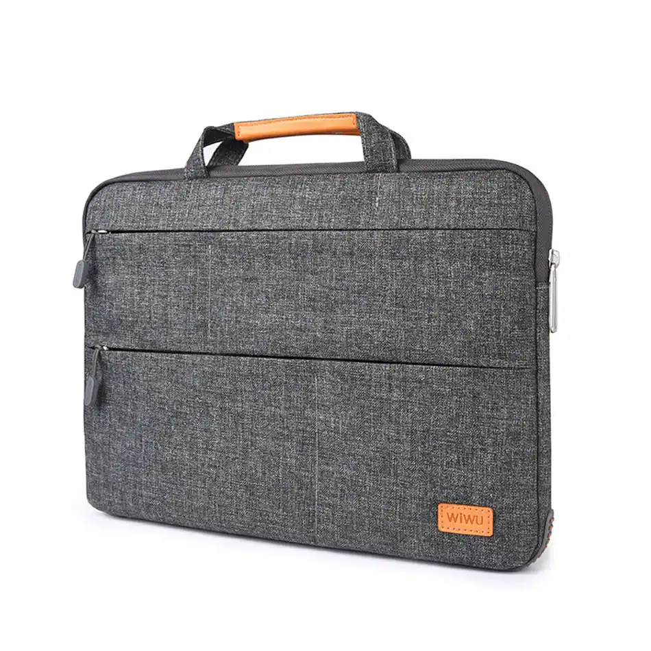 Wiwu Laptop Bag Case Multi Pockets Waterproof Nylon Notebook For Macbook Pro 13 15 Air Portable With Stand