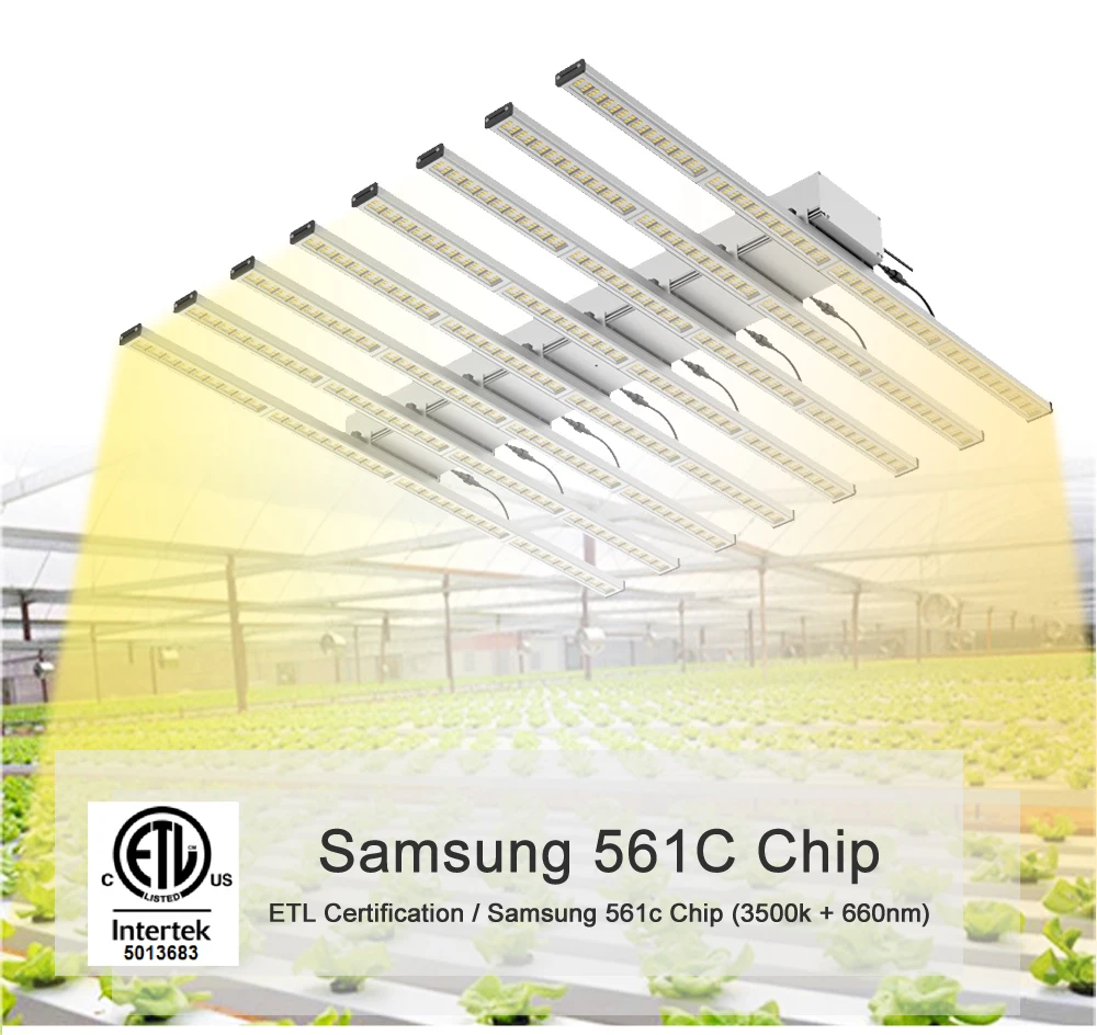 640 Вт полный спектр led grow light bar Samsung 3000K 660nm красные растения для выращивания