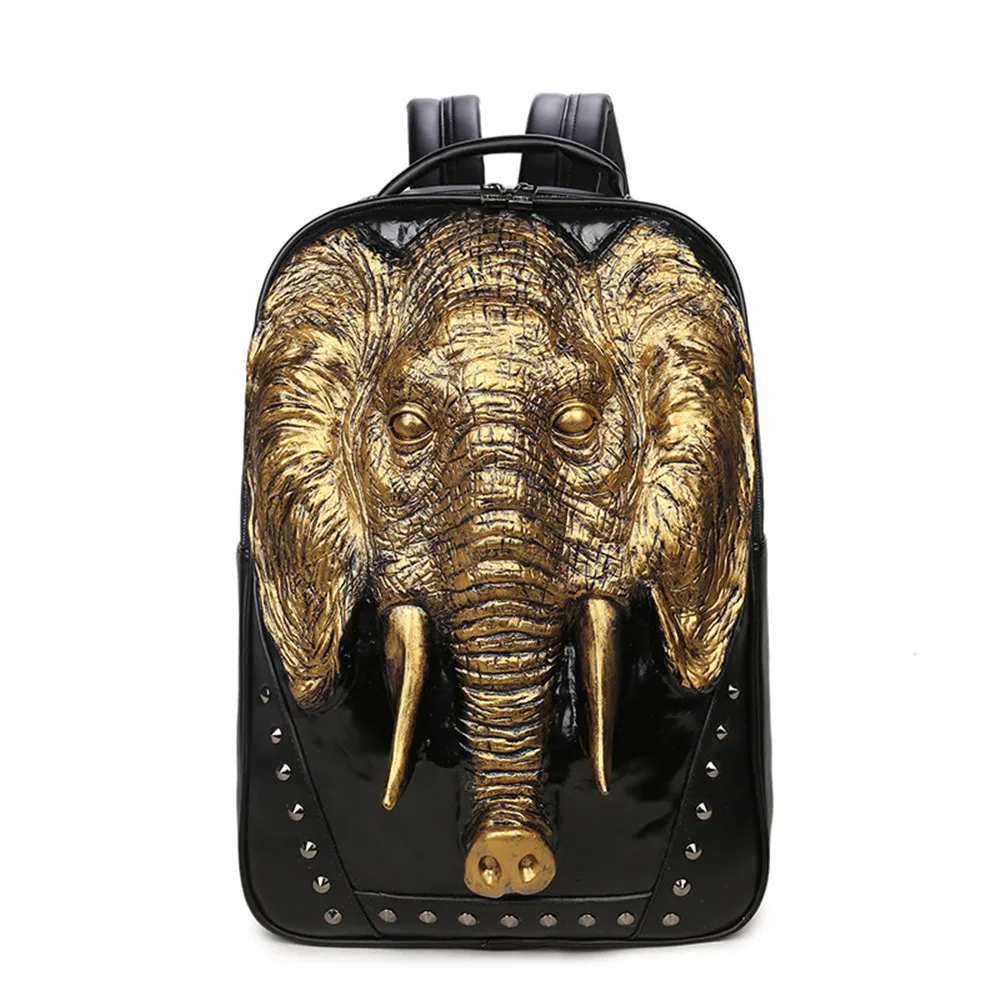 

Super Backpack with Elephant Head Element Daypack for Teenage Boys Girls