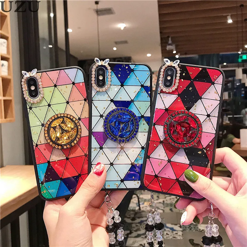 

phone case for Xiaomi mi 9 5x a1 a2 lite mi 6x a2 bling beads holder cover for xiaomi redmi 5 plus 6 pro 4x 4a 6a note 4x 5a 6 7
