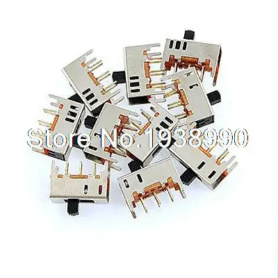 10 шт. PCB DC 50 в 0.3A 2 Позиции DPDT 2P2T Мини Вертикальный переключатель слайдов