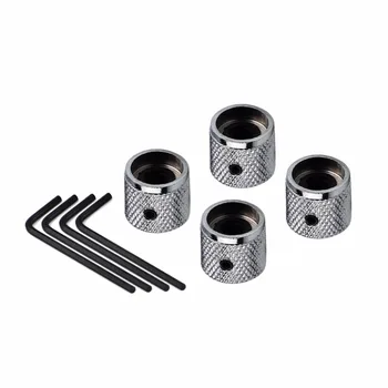 

NEW 4pcs Metal Dome Electric Guitar Tone Volume Speed Control Knobs with Wrench