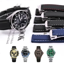 18 мм 20 мм 22 мм силиконовый ремешок резиновый ремешок для часов Seiko 5 SRP SKX007 ProPex PADI Casio Edifice часы браслет спортивный человек