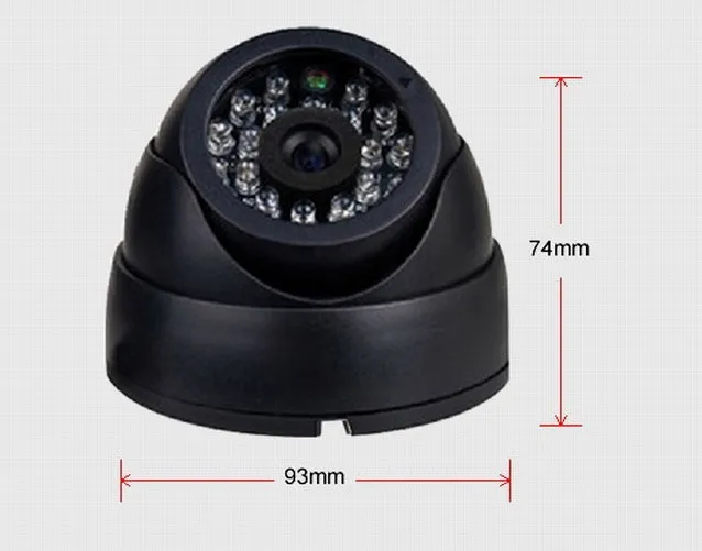 Безопасности 1/" Sony Effio CCD 700TVL экранного меню 24 LED Крытый купольная камера ИК 30 М камеры видеонаблюдения