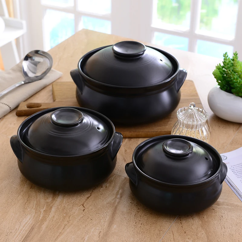 Korean casserole stewed ceramic hot pot heat resistant soup porridge
