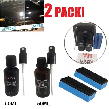 

CARPRIE Car Care & Cleaning 2PCS Mr fix 9H / 10H Car Oxidation Liquid Ceramic Coat Hydrophobic Glass Coating Spray Set 50ML je10
