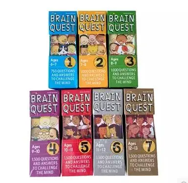 

Brain Quest English version of the intellectual development card books questions and answers card smart start Child kids